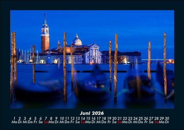 Produktbild: Venedig 2026 Fotokalender DIN A5