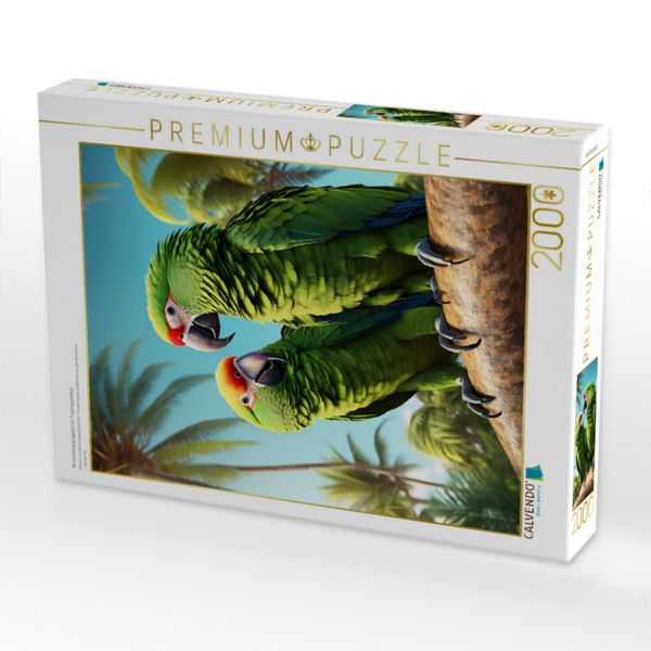 Produktbild: CALVENDO Puzzle Amazonenpapageien im Tropenparadies | 2000 Teile Lege-Gr&ouml;&szlig;e 90x67cm Foto-Puzzle f&uuml;r gl&uuml;ckliche Stunden