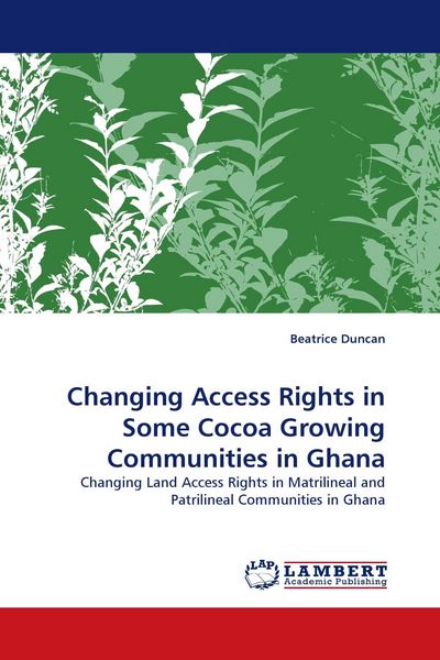 Produktbild: Changing Access Rights in Some Cocoa Growing Communities in Ghana