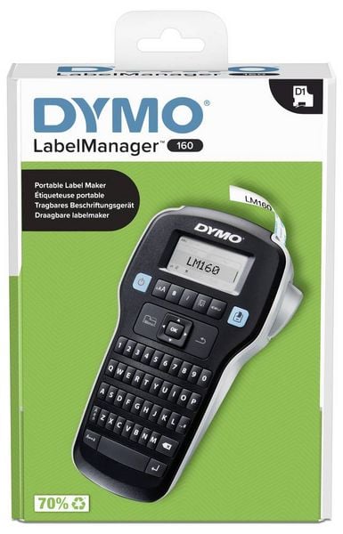 DYMO LabelManager 160 QWERTY Beschriftungsgerät 6 mm, 9 mm, 12mm