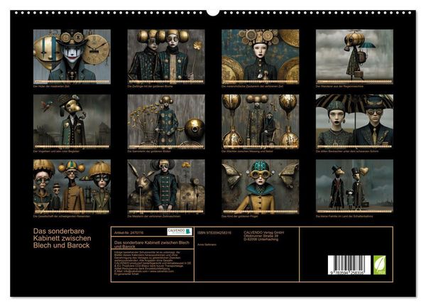 Produktbild: Das sonderbare Kabinett zwischen Blech und Barock (hochwertiger Premium Wandkalender 2027 DIN A2 quer), Kunstdruck in Hochglanz