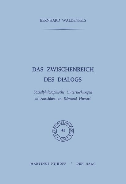 Produktbild: Das Zwischenreich des Dialogs