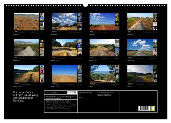 Produktbild: Via de la Plata - auf dem Jakobsweg von Sevilla nach Santiago (Wandkalender 2026 DIN A2 quer), CALVENDO Monatskalender
