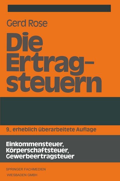 Produktbild: Die Ertragsteuern
