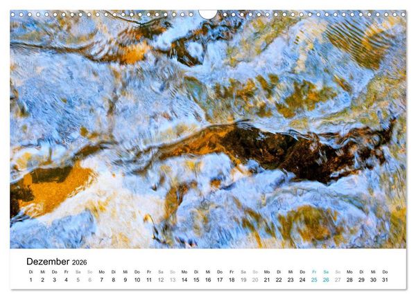 Produktbild: Wasser-Farben (Wandkalender 2026 DIN A3 quer), CALVENDO Monatskalender