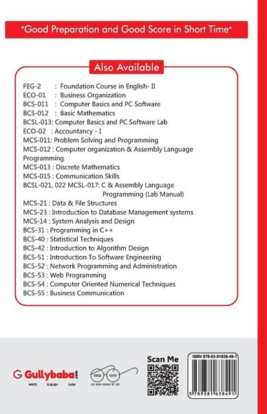 Produktbild: BCS-011 Computer Basics and PC Software