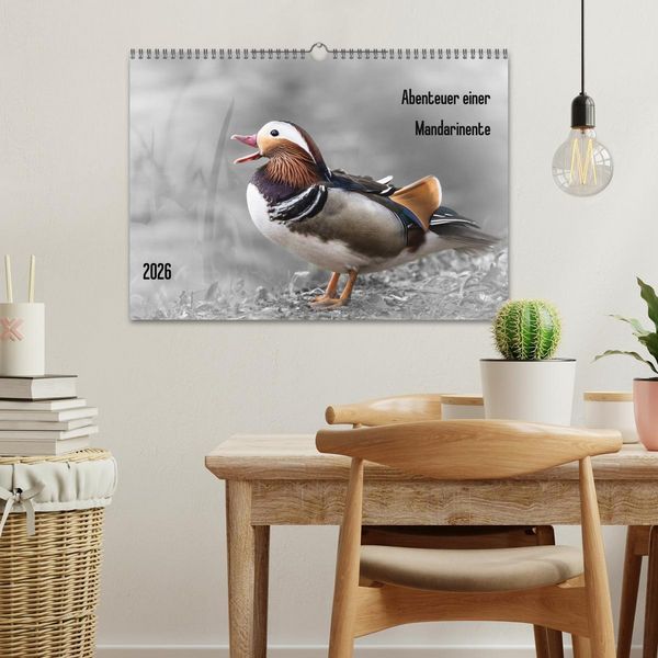 Produktbild: Abenteuer einer Mandarinente (Wandkalender 2026 DIN A3 quer), CALVENDO Monatskalender