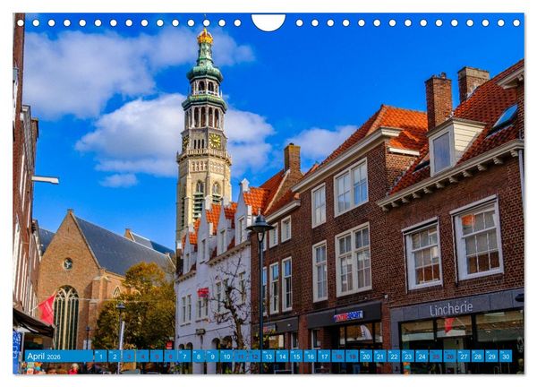 Produktbild: Ein Blick auf Middelburg in Zeeland (Wandkalender 2026 DIN A4 quer), CALVENDO Monatskalender