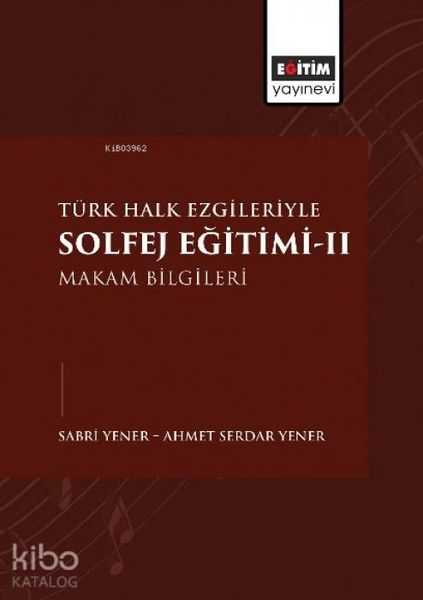 Produktbild: T&uuml;rk Halk Ezgileriyle Solfej Egitimi 2
