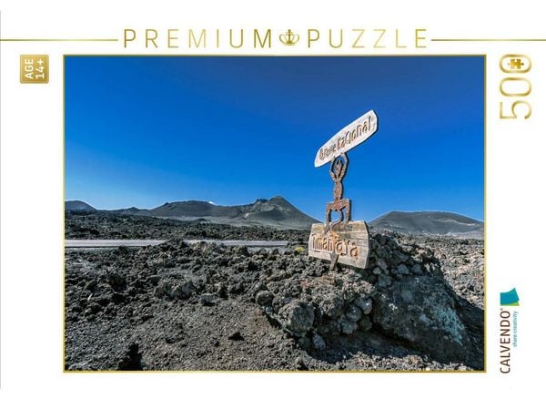 CALVENDO Puzzle Lanzarote - Meisterwerke der Vulkane | 500 Teile Lege-Größe 48 × 36 cm Foto-Puzzle für Erwachsene