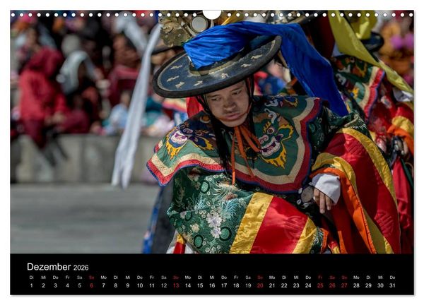 Produktbild: Bhutan - Reise durch das Land des Donnerdrachens (Wandkalender 2026 DIN A3 quer), CALVENDO Monatskalender