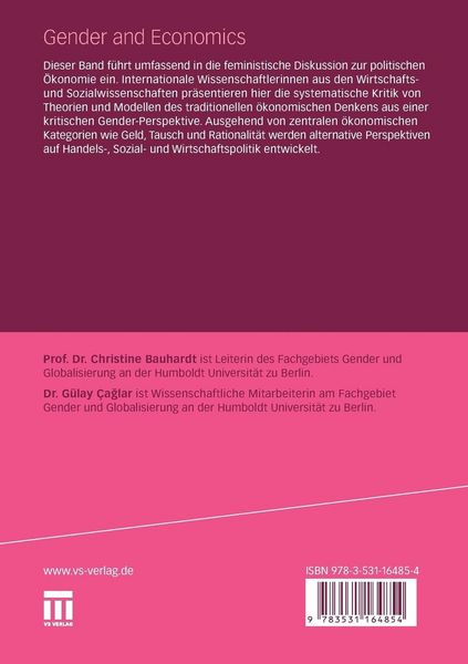Produktbild: Gender and Economics