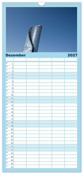 Produktbild: Familienplaner 2027 - Riga - Paris des Ostens mit 5 Spalten (Wandkalender, 21 x 45 cm) CALVENDO