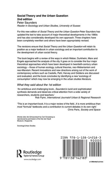 Produktbild: Social Theory and the Urban Question