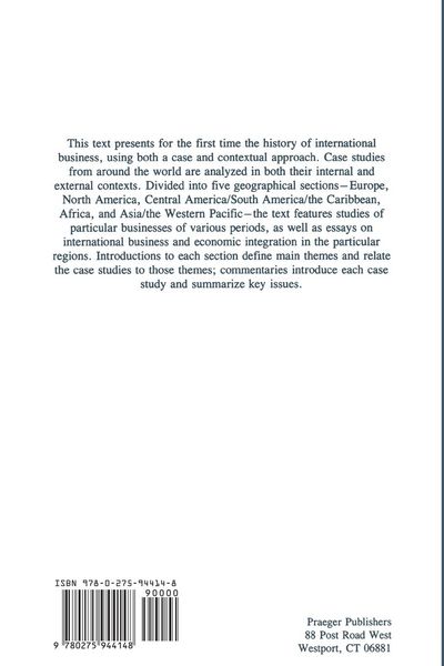 Produktbild: International Business History