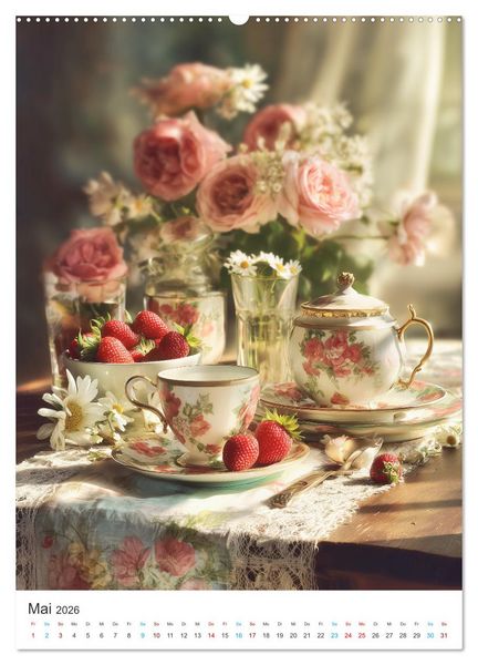 Produktbild: A Cup of Time (Wandkalender 2026 DIN A2 hoch), CALVENDO Monatskalender