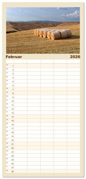Produktbild: Familienplaner 2026 - Crete Senesi - Highlights einer einzigartigen Region mit 5 Spalten (Wandkalender, 21 x 45 cm) CALVENDO