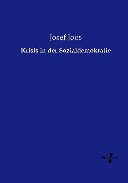 Produktbild: Krisis in der Sozialdemokratie