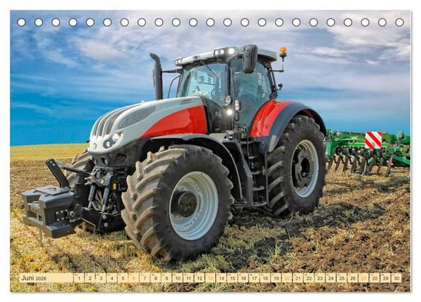 Produktbild: Traktoren - Giganten in der Landwirtschaft (Tischkalender 2026 DIN A5 quer), CALVENDO Monatskalender