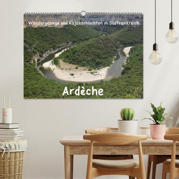 Produktbild: Ard&egrave;che &middot; Wandergebirge und Kajakschluchten in S&uuml;dfrankreich (Wandkalender 2026 DIN A2 quer), CALVENDO Monatskalender