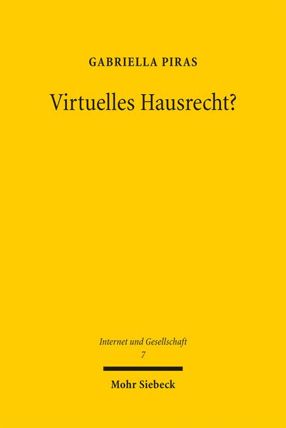 Produktbild: Virtuelles Hausrecht?