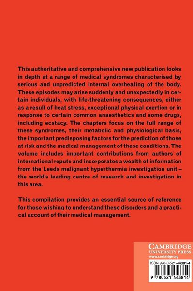 Produktbild: Hyperthermic and Hypermetabolic Disorders