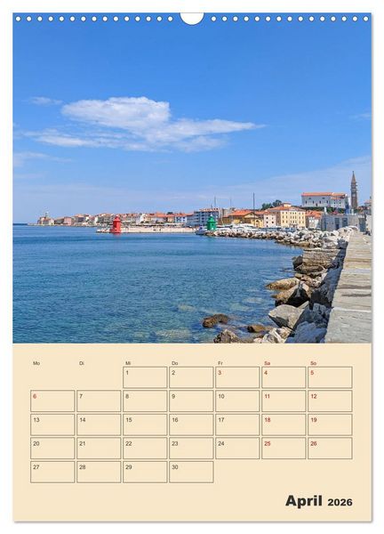 Produktbild: Piran, Sloweniens Perle am Mittelmeer (Wandkalender 2026 DIN A3 hoch), CALVENDO Monatskalender