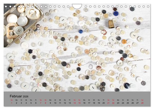 Produktbild: Die Art der Kn&ouml;pfe (Wandkalender 2026 DIN A4 quer), CALVENDO Monatskalender