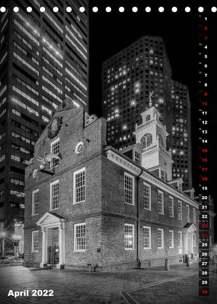 Produktbild: BOSTON Monochrome Impressionen (Tischkalender 2022 DIN A5 hoch)