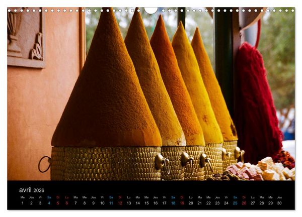 Produktbild: COULEURS DU MAROC (Calendrier mural 2026 DIN A3 vertical), CALVENDO calendrier mensuel