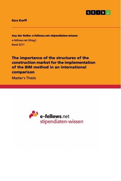 Produktbild: The importance of the structures of the construction market for the implementation of the BIM method in an international comparison