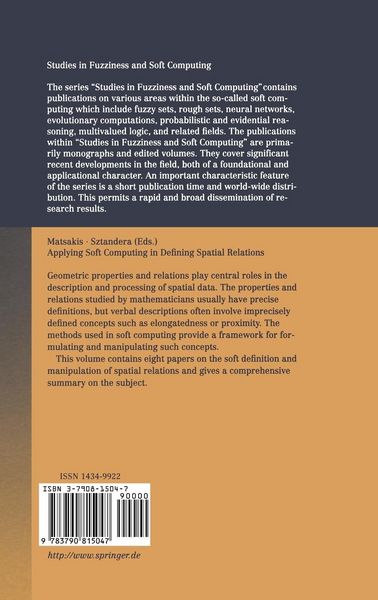Produktbild: Applying Soft Computing in Defining Spatial Relations