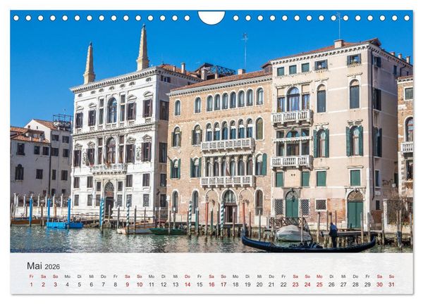 Produktbild: Venedig - Romantische Stadt am Canal Grande (Wandkalender 2026 DIN A4 quer), CALVENDO Monatskalender