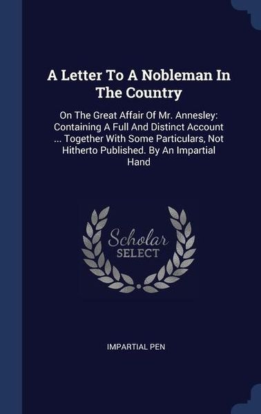 Produktbild: Letter To a Nobleman in The Co