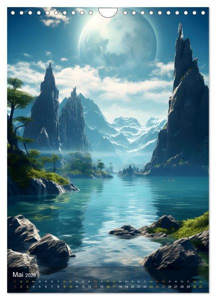 Produktbild: Endless Space - Zeitreisen in die unendlichen Weites des Weltraums (Wandkalender 2026 DIN A4 hoch), CALVENDO Monatskalender