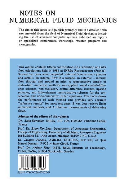 Produktbild: Numerical Simulation of Compressible Euler Flows