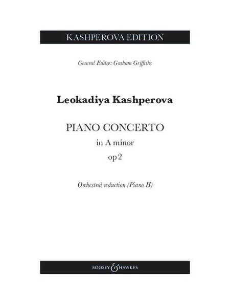 Produktbild: Kashperova: Piano Concerto in a Minor, Op. 2