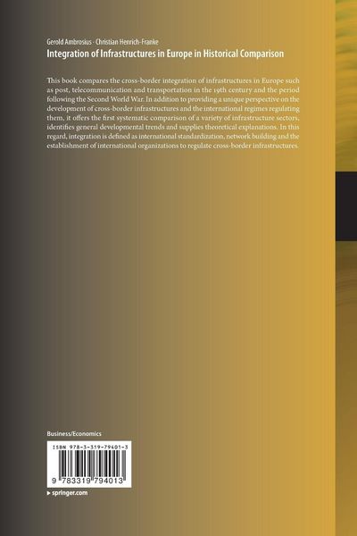 Produktbild: Integration of Infrastructures in Europe in Historical Comparison
