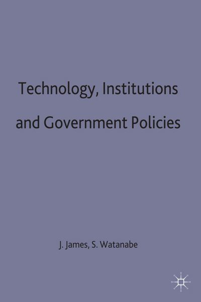 Produktbild: Technology, Institutions and Government Policies
