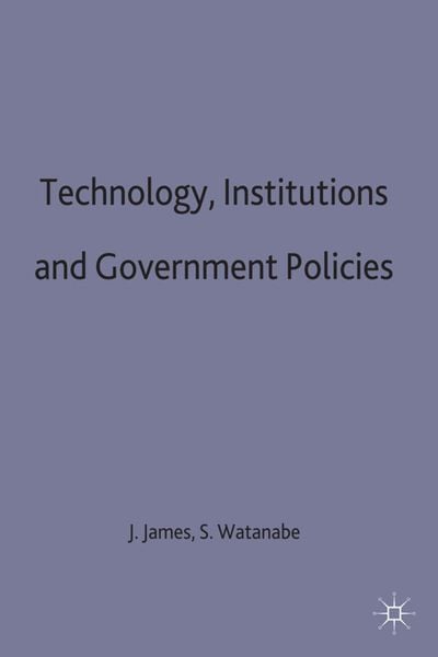 Produktbild: Technology, Institutions and Government Policies