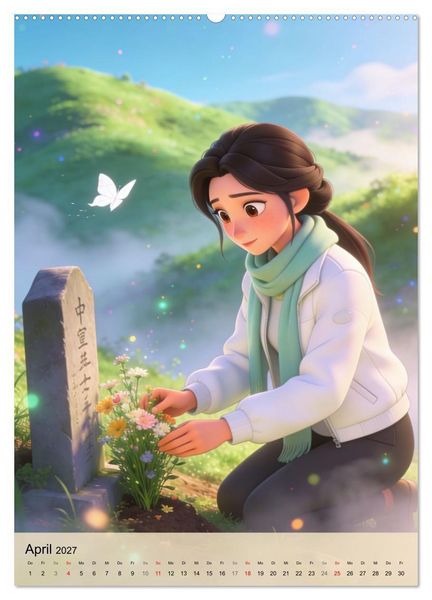 Produktbild: Herz zu Herz &ndash; China Edition (Wandkalender 2027 DIN A2 hoch), CALVENDO Monatskalender
