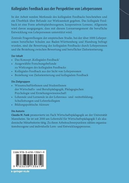Produktbild: Kollegiales Feedback aus der Perspektive von Lehrpersonen