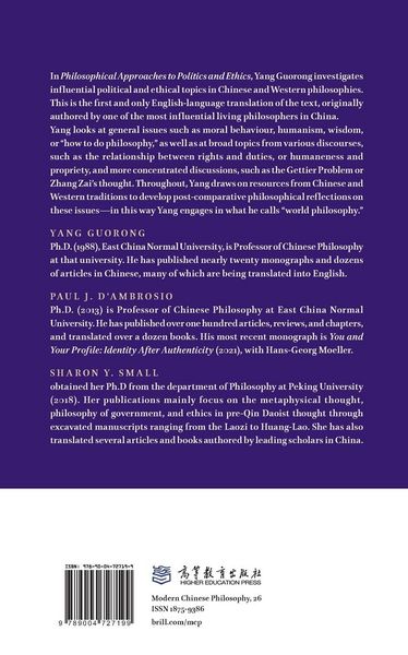 Produktbild: Philosophical Approaches to Politics and Ethics