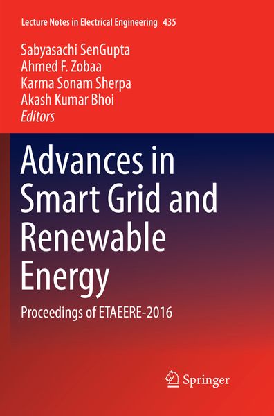 Produktbild: Advances in Smart Grid and Renewable Energy