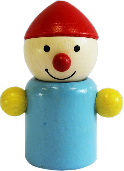 Produktbild: Pfingstweid - Wicht Marco blau/rot aus Buche, Holz Figur