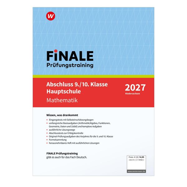 Produktbild: FiNALE Pr&uuml;fungstraining Abschluss 9./10. Klasse Hauptschule Niedersachsen