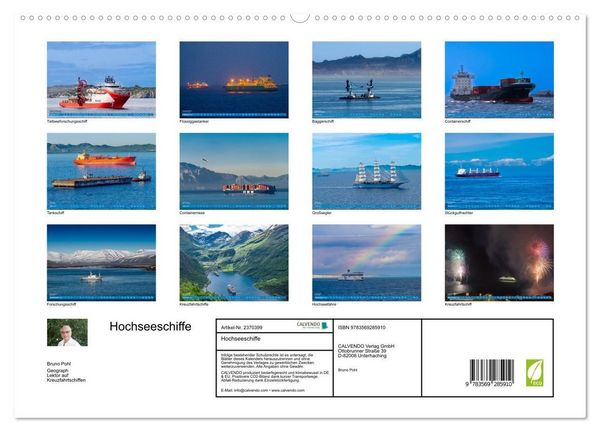 Produktbild: Hochseeschiffe (hochwertiger Premium Wandkalender 2027 DIN A2 quer), Kunstdruck in Hochglanz