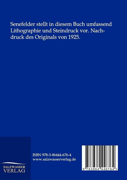 Produktbild: Lehrbuch der Lithographie und des Steindruckes