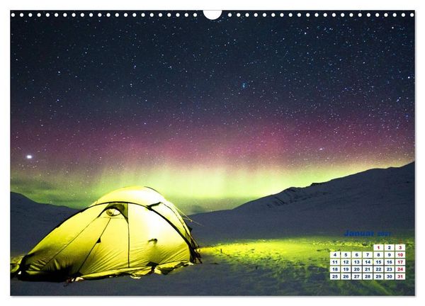 Produktbild: Faszinierende Lichterscheinungen am Himmel - Polarlichter (Wandkalender 2027 DIN A3 quer), CALVENDO Monatskalender