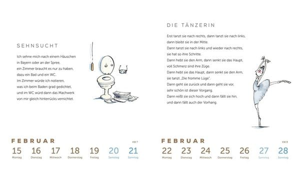 Produktbild: Heinz Erhardt: Literarischer Wochenkalender 2027